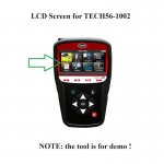 LCD Screen Display Replacement for TECH56-1002 TECH ATEQ 56 TPMS